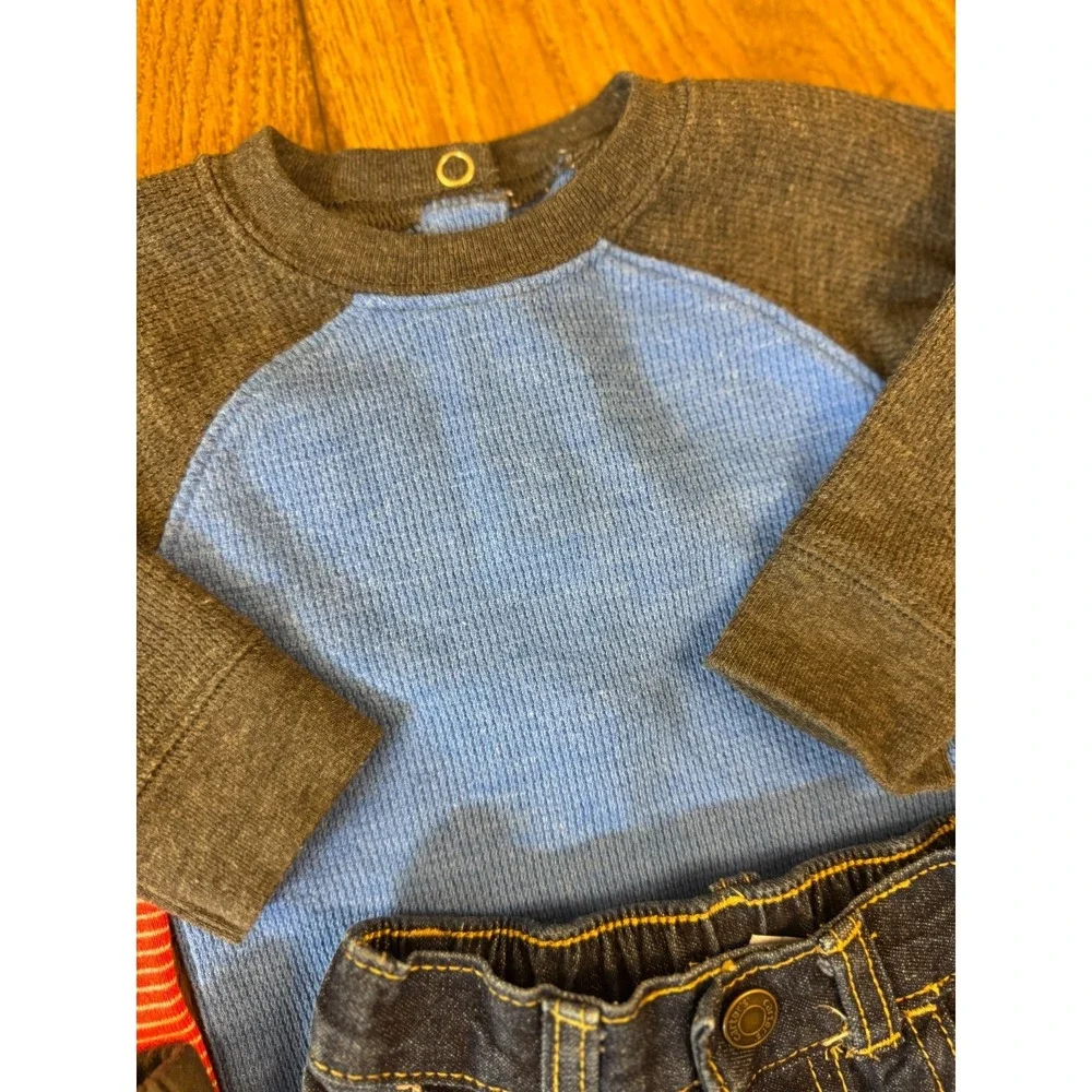 Baby Boy 3‎ Months Outfits Lot Jeans Pants Bodysuits Shirts Clothes Bodysuits